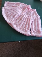hand knitted matinee coat in