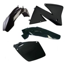 Black plastic kit compatible with Ktm Exc 2000 2002 Mx Sx Enduro Fairing