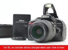 ⏯️ *English OK* Nikon D5100 Black APS-C DSLR Camera 18-55mm Lens Kit [N MINT]