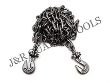 1/4" x 12 ft Tow Chain with Hooks Towing Pulling Secure Truck Cargo Chain