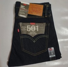 LEVIS RINSE 501 ORIGINAL REGULAR NAVY BLUE FIT JEANS IN ALL SIZES WITH FREE SHIP