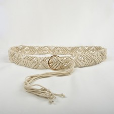 Women Durable Special Dress Cinching Metal Buckle Wide Waist Belt Braided Belt