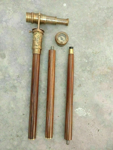 Brass walking stick fine - stick,
