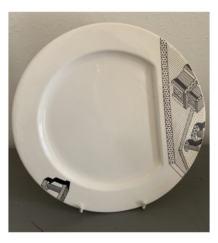 Memphis milano ceramic plate - milano,