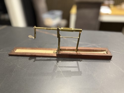 Antique brass pocket balance - pocket,