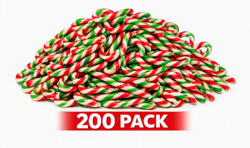 200 christmas candy canes - candy,