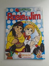 Rosie & Jim Merlin Empty Unused Sticker Album Book 1995 Rare Retro