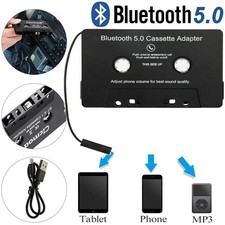Car Bluetooth 5.0 cassette adapter cassette adapter USB hands-free system 2022
