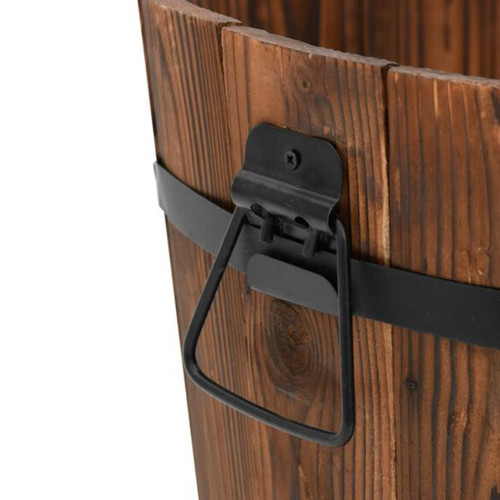 Piece wooden bucket planter - piece,
