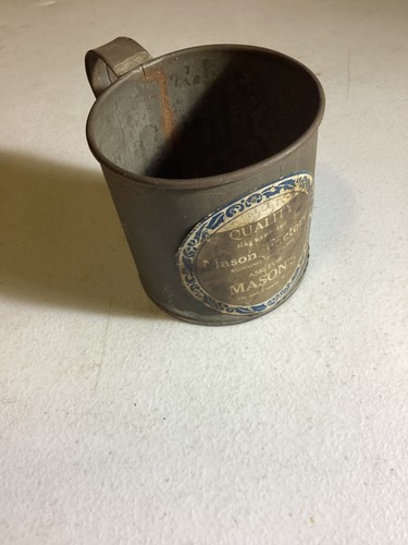 Antique mason factory tin and - antique,