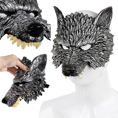 Realistic werewolf mask pu - realistic,