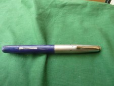 VINTAGE "GOLDEN PLATIGNUM" LEVER FILL FOUNTAIN PEN - PURPLE BODY