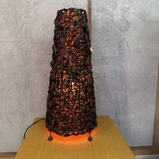 Vintage MCM Rattan & Wire