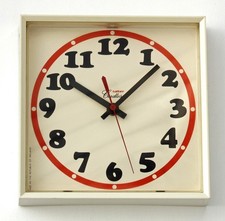 Vintage 20cm Salter Wall Clock - Mid Century Style Retro Style Clock Orange Gift