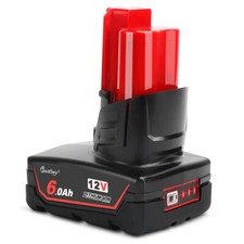 12V 6.0Ah for Milwaukee M12