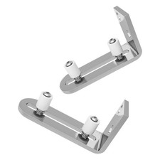  2 Pcs Sliding Barn Door Floor Guide Roller Set Bottom Hardware Kit
