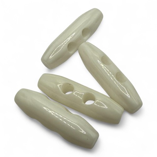 Plastic toggle buttons 38mm - plastic, buttons,