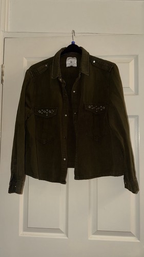 Zara woman khaki studded - zara, woman’s