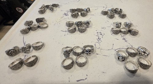 Harley davidson skull rings - skull,