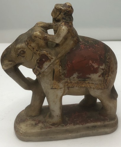 Vintage soapstone elephant - vintage,