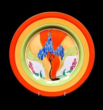 Clarice Cliff - Windbells Large 10" Plate / Art Deco Pottery c.1933 / Antique