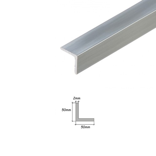 Aluminium angle corner - aluminium, trim