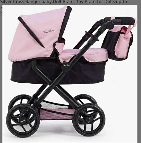 Silver cross ranger doll pram - silver,