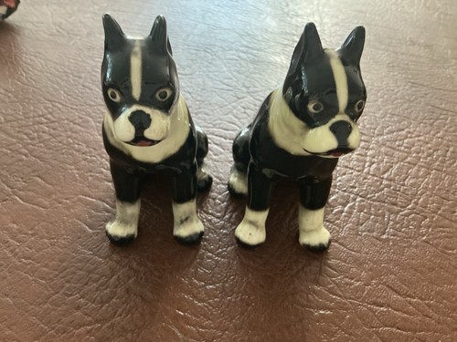 Antique boston terriers 10cm - antique,