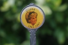 Vintage Spoon Princess Diana British Royal Family Souvenir Death 1997 Royality