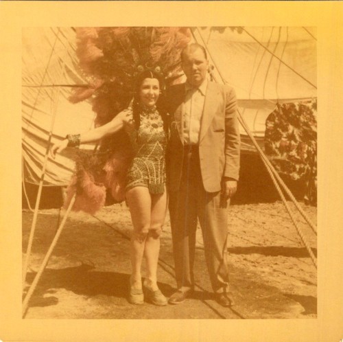 Circus showgirl man in - circus,