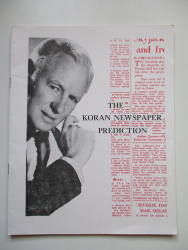 The koran newspaper prediction - the,