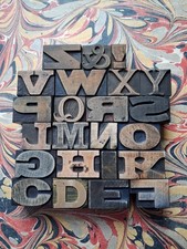 Vintage WOODEN Letterpress