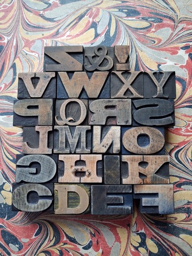 Vintage wooden letterpress - vintage,