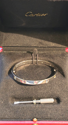 Cartier love 18k white gold - "love",