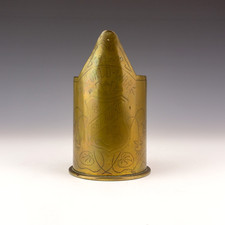 Vintage Trench Art - WW1 Great War - Bapaume Brass Jug