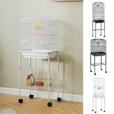 PawHut Bird Cage for Budgie Finch Canary Parakeet W/ Stand Sliding Tray