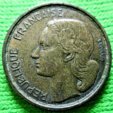 1955  FRANCE 10 FRANC COIN 