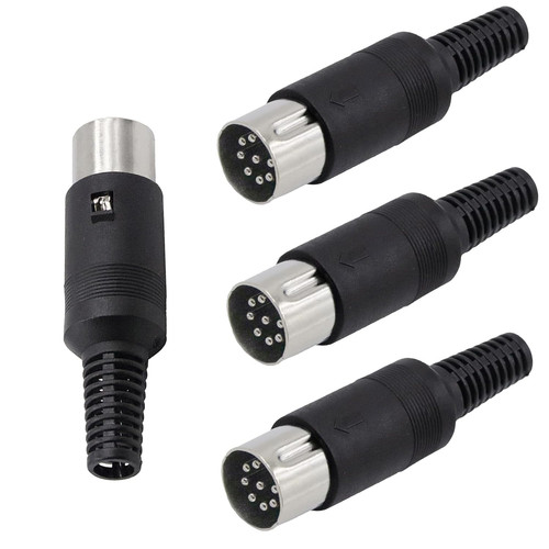 4pcs pin din male - 8,