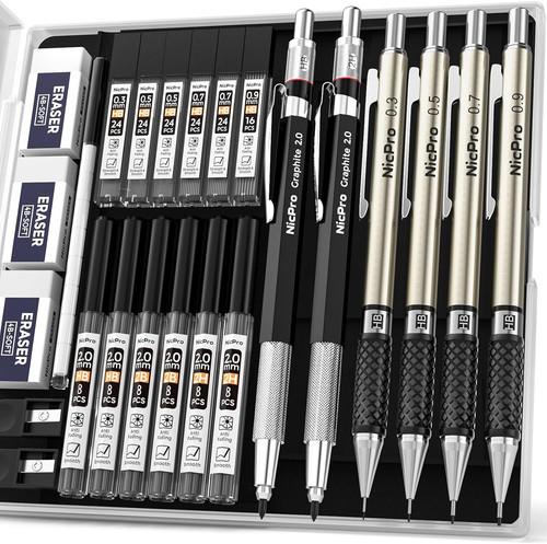 6pcs art mechanical pencil - 6pcs,