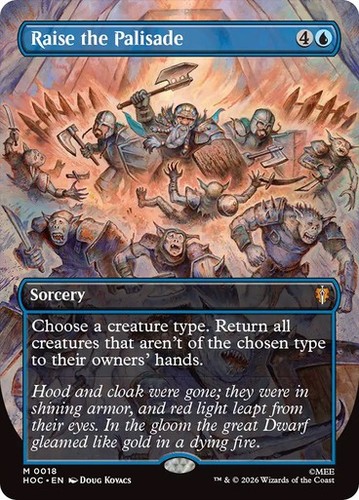 Raise the palisade - raise,