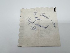 Muhammad Ali Signed Napkin