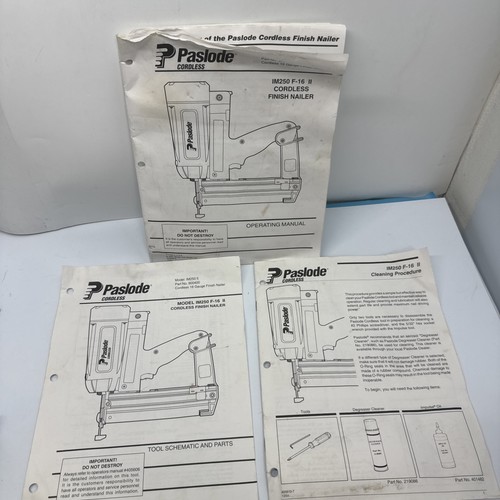 Paslode cordless finish - paslode, nailer