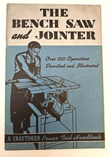 Vintage SEARS CRAFTSMAN Power Tool Handbook - The BENCH SAW and JOINTER (1940)