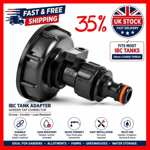 Ibc tank adaptor connector - adaptor, to