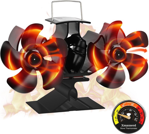 Dual log burner fan blades - fan,, 10