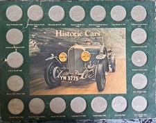 📍HISTORIC CARS FROM SHELL - COMPLETE COLLECTION OF COINS (1886 to 1970)