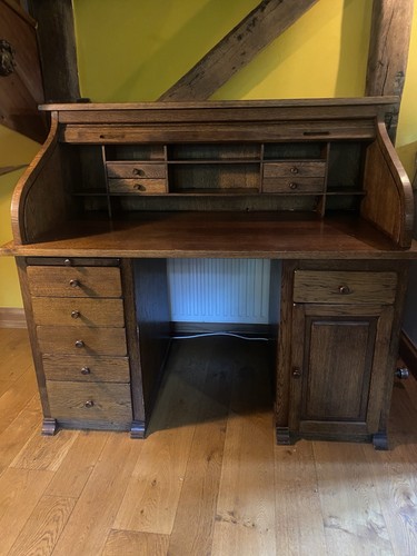 Edwardian oak roll - edwardian, top