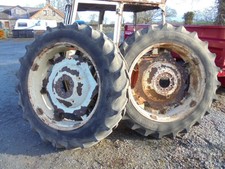 For FIAT 780 13.6 X 38 REAR WHEELS & TYRES PAIR