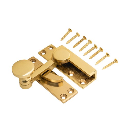 Brass sash window quadrant arm - brass,