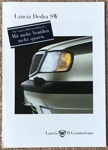 Lancia dedra brochure 1996 - lancia,